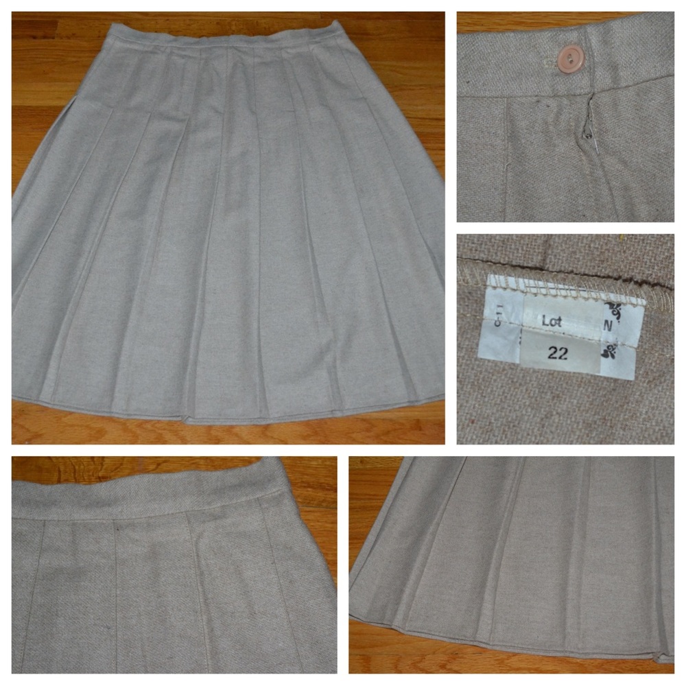 Women’s vintage wool skirt, size 34 (XL/18)